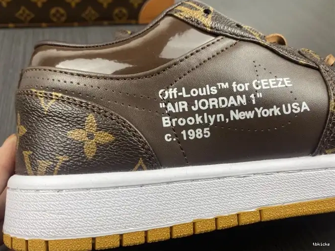 Cheap TB Off-Louis 1 Air x AJ1 OW Jordan LOW 0512